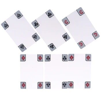 

Transparent Clear Plastic PVC Magic Poker Waterproof Playing Cards Novelty Collection Cards Magic Cards Toys