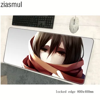 

attack on titan mouse pads 800x400x3mm pad to mouse notbook computer mousepad gaming padmouse gamer to anime keyboard mouse mat