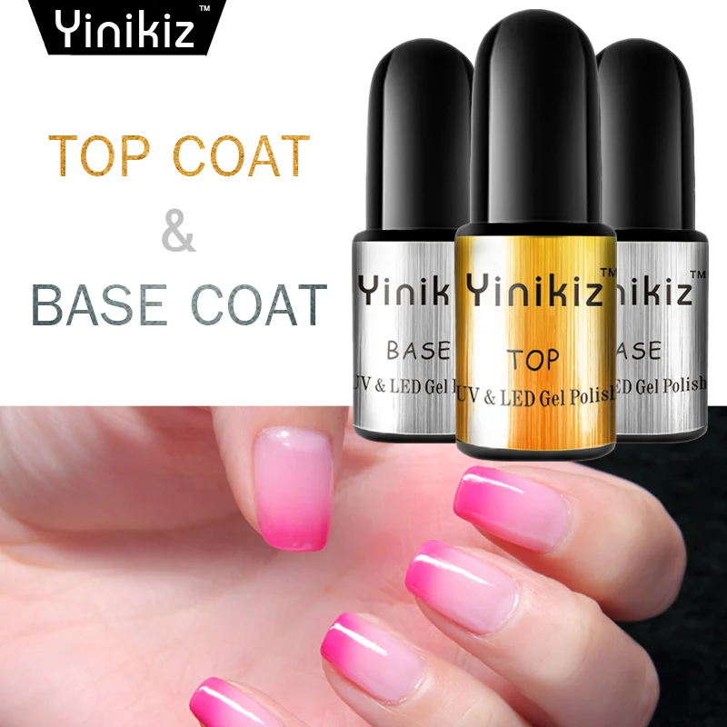 Yinikiz Primer Long Lasting No Wipe Top Coat Adhesive Base Coat UV Gel