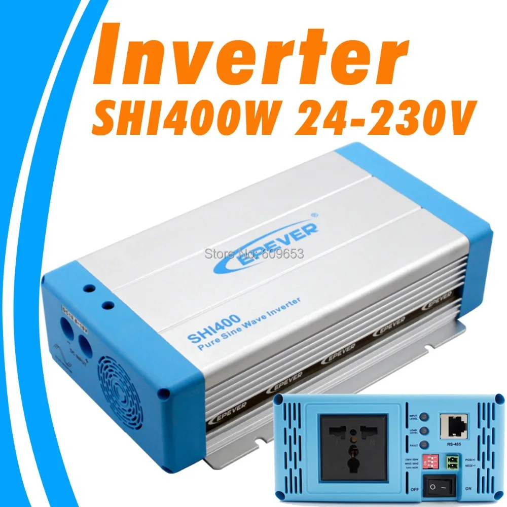 

400W EPEVER Inverter SHI400W-24 24V Pure Sine Wave Solar Inverter 24Vdc to 220Vac Off Grid Inverter Australia European DC to AC