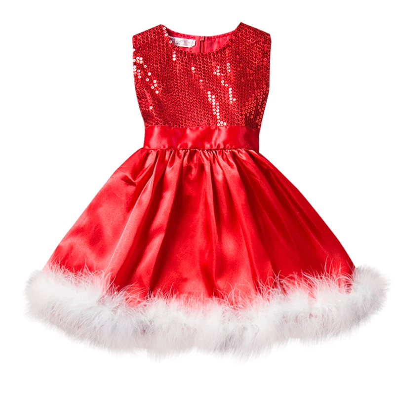 

Red Baby Girl Dress Princess Christmas Dresses For Girl Events Party Wear Tutu Kids Carnival Costume Girls Children Clothing