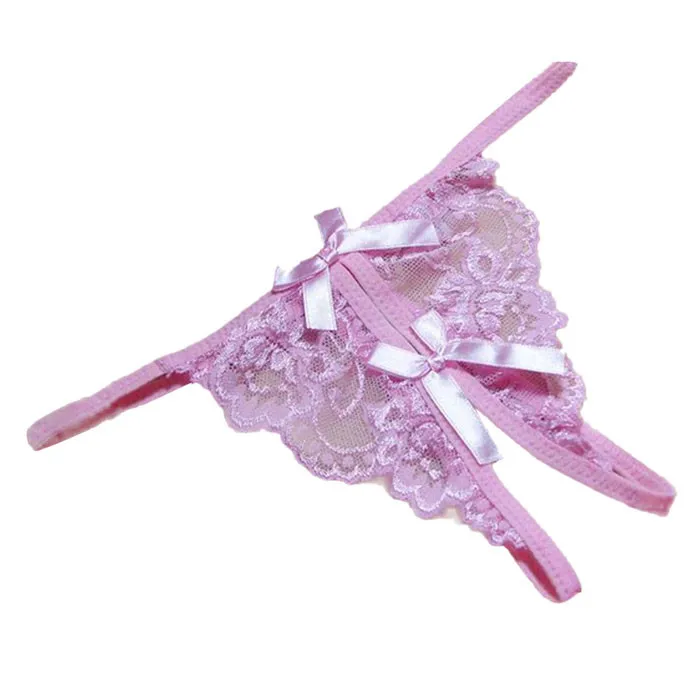 Женские прозрачные трусики tanga с бантом на бретельках|ladies panties|sexy g-stringtransparent |
