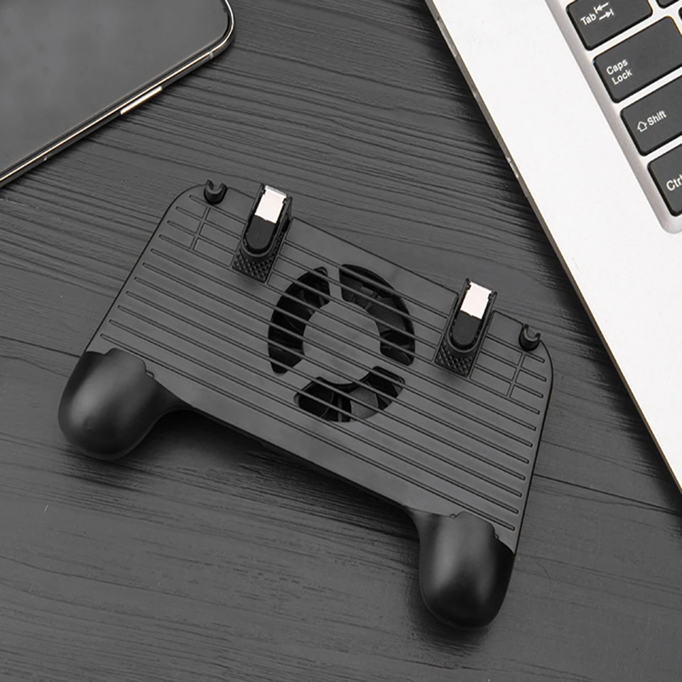 Tendway Cooling Fan PUBG Controller Gamepad Mobile Trigger Joystick Mobile Controller Phone Cooler Power Bank Phone Gamepad  (5)