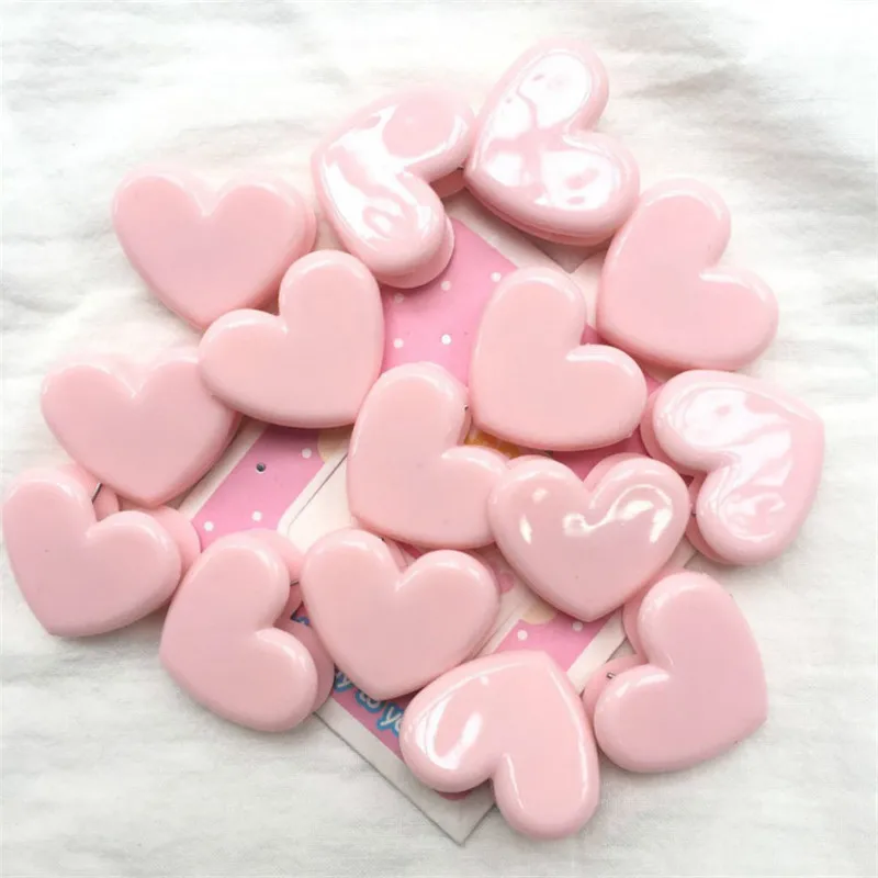 

10PC /Pack Mini Pink Cute Heart-Shaped Clip Photo Folder Cartoon Resin Multi-Function Clip Wedding Party Family Party Decoration