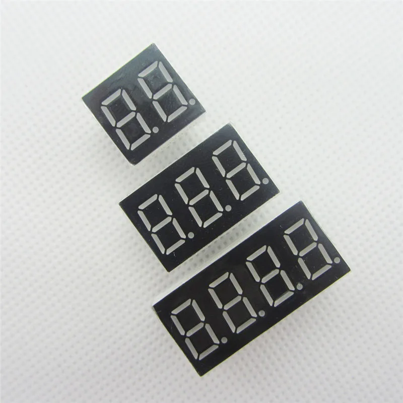 

Big Sale!!! 15pcs 2 / 3/ 4 bit (5pcs per size) Common Anode Positive Digital Tube 0.36" 0.36in. Red LED Display 7 Segment