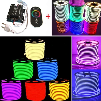

Customized silicone tube Low Price 12V 24V Led Neon 14*26MM LED Neon Flex Pink Popular LED Rope Light With RF Remote Controller