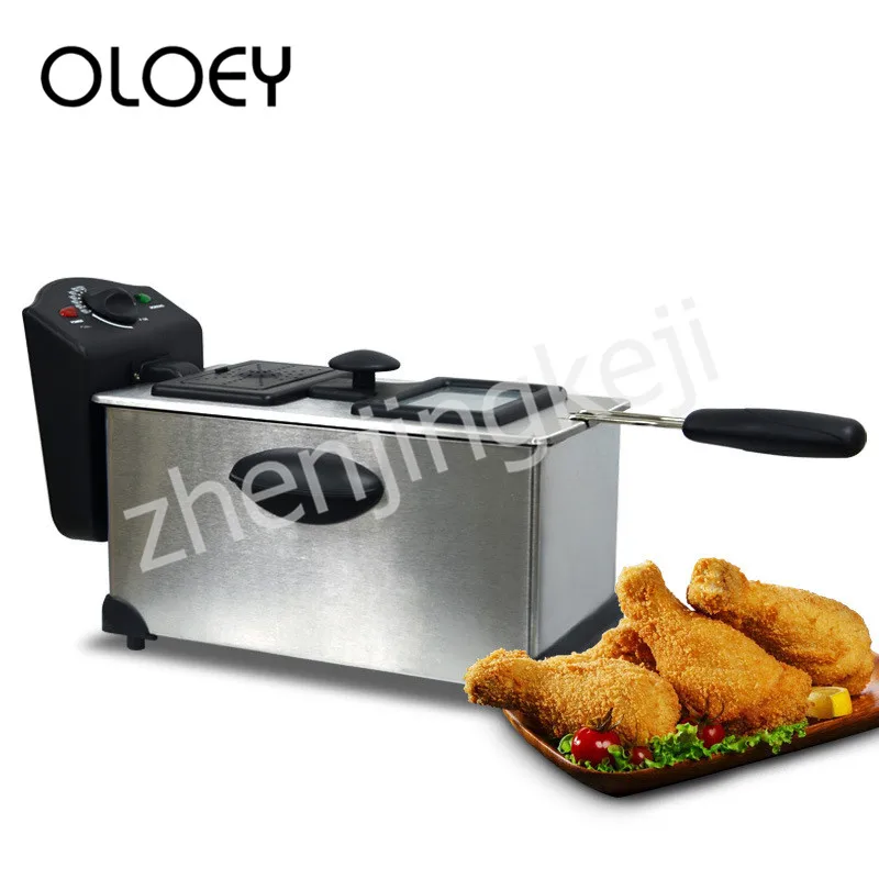 

Electric Fryer 3L Adjustable Temperature No Lampblack Detachable Non-stick Pan Large Size Constant Temperature Household The New
