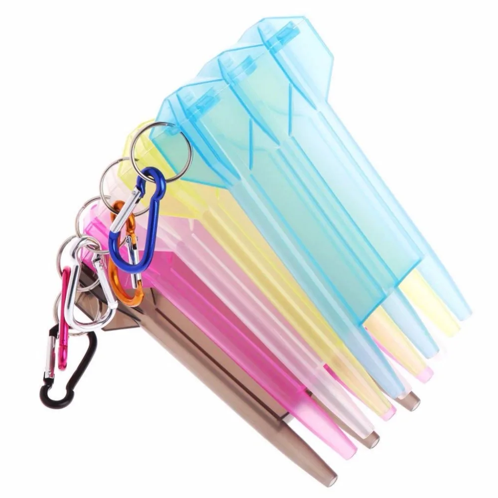 

1 Set Dart Box Plastic Dart Case For Professional Dart Player 5 Colors Fits For Steel Tip Darts Soft Flights New