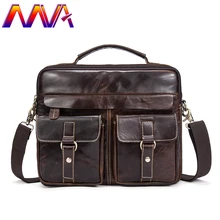 Mva мужской кожаный портфель, сумка на плечо для ноутбука, натуральная кожа, мужская сумка через плечо, дешевая цена, мужской портфель из воловьей кожи
