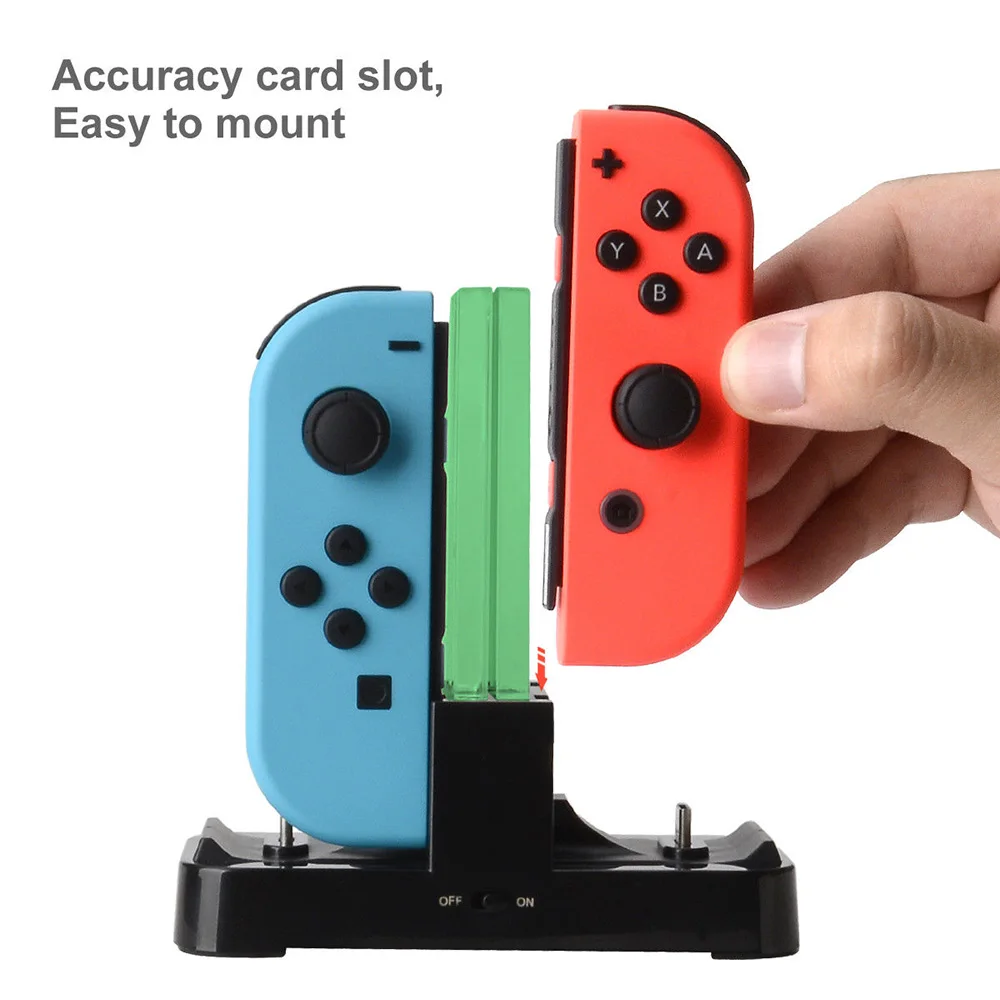 Зарядная док станция 6 в 1 для контроллеров Nintendo Switch Console|Игровые консоли| |