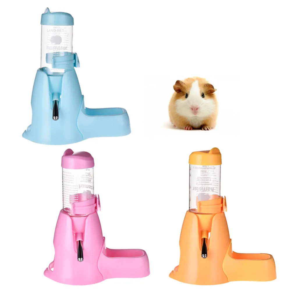 

80ml function 3 in 1 Hamster Water Bottle Food Container for small pets squirrel Guinea pig Chinchilla Drinking Feeding Rest