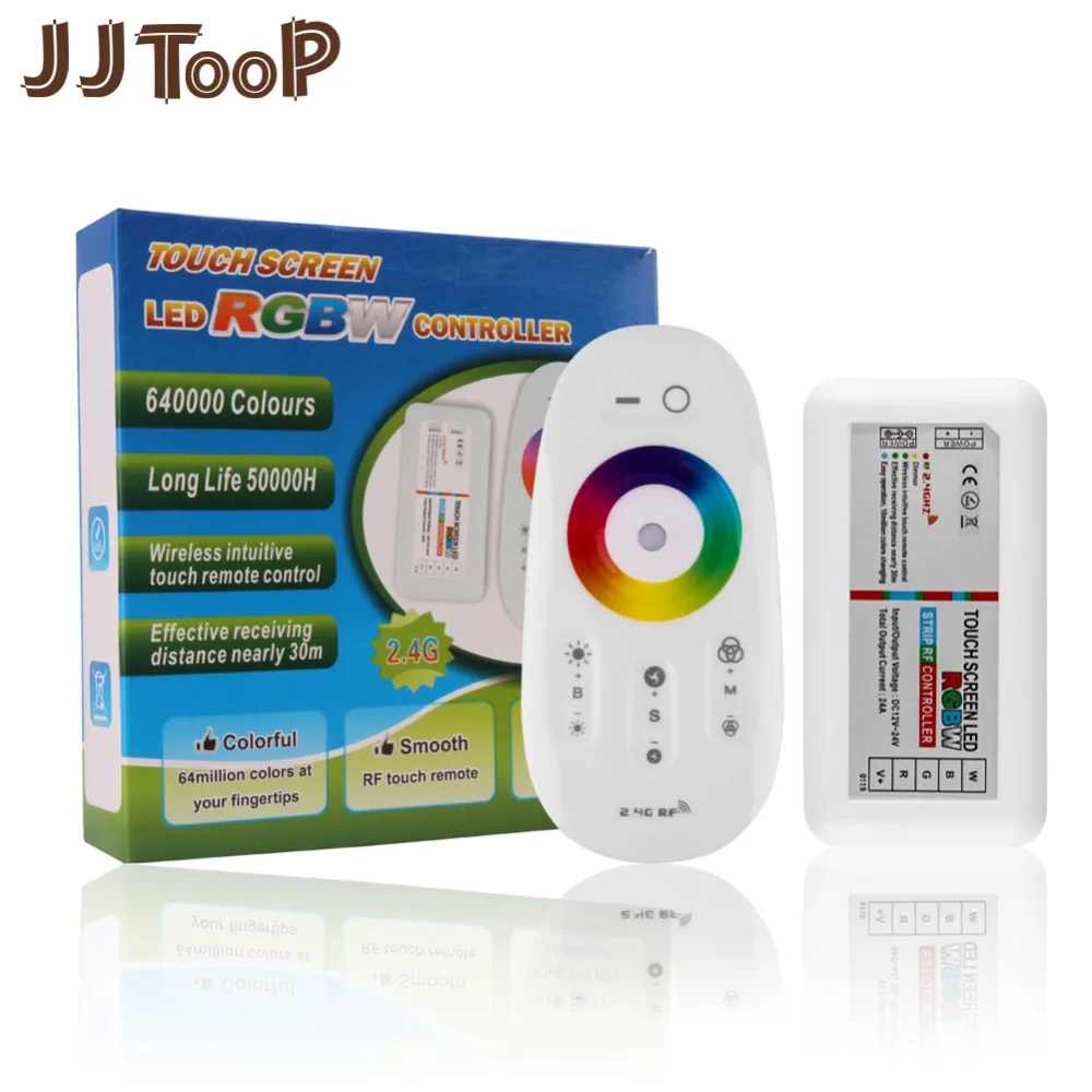 

RF 2.4G RGB RGBW Controller Wireless Touch Screen Remote Control For RGBW LED Strip 5050