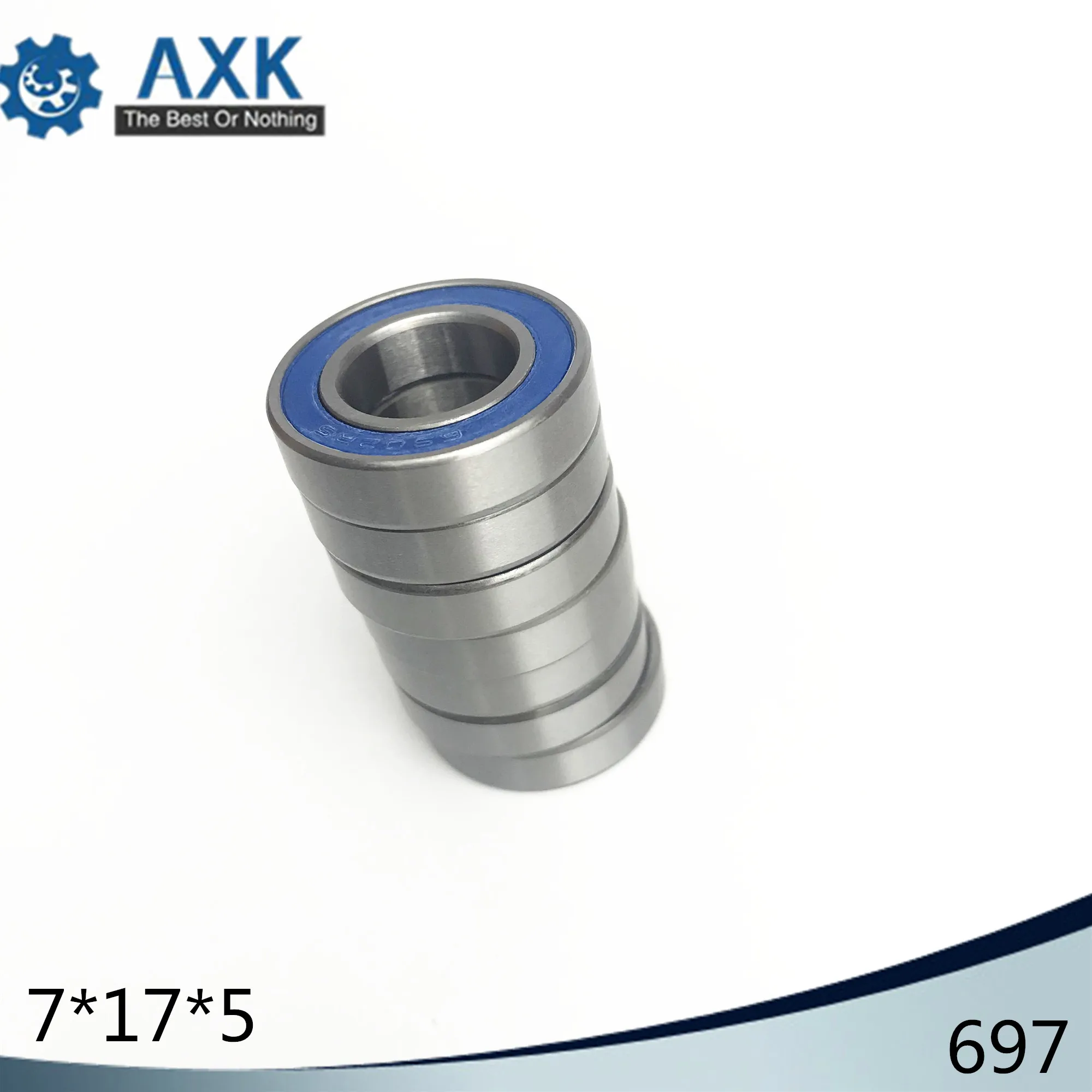 697 Hybrid Ceramic Bearing 7*17*5 mm ABEC-1 ( 1 PC) Industry Motor Spindle 697HC Hybrids Si3N4 Ball Bearings 3NC 697RS
