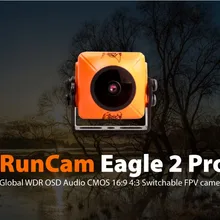 RunCam Eagle 2 PRO 800TVL CMOS 2,1 мм/2,5 мм 16:9/4: 3 NTSC/PAL переключаемая Супер WDR FPV камера с низкой задержкой