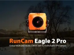 RunCam Eagle 2 PRO 800TVL CMOS 2,1 мм/2,5 мм 16:9/4: 3 NTSC/PAL переключаемая Супер WDR FPV камера с низкой задержкой