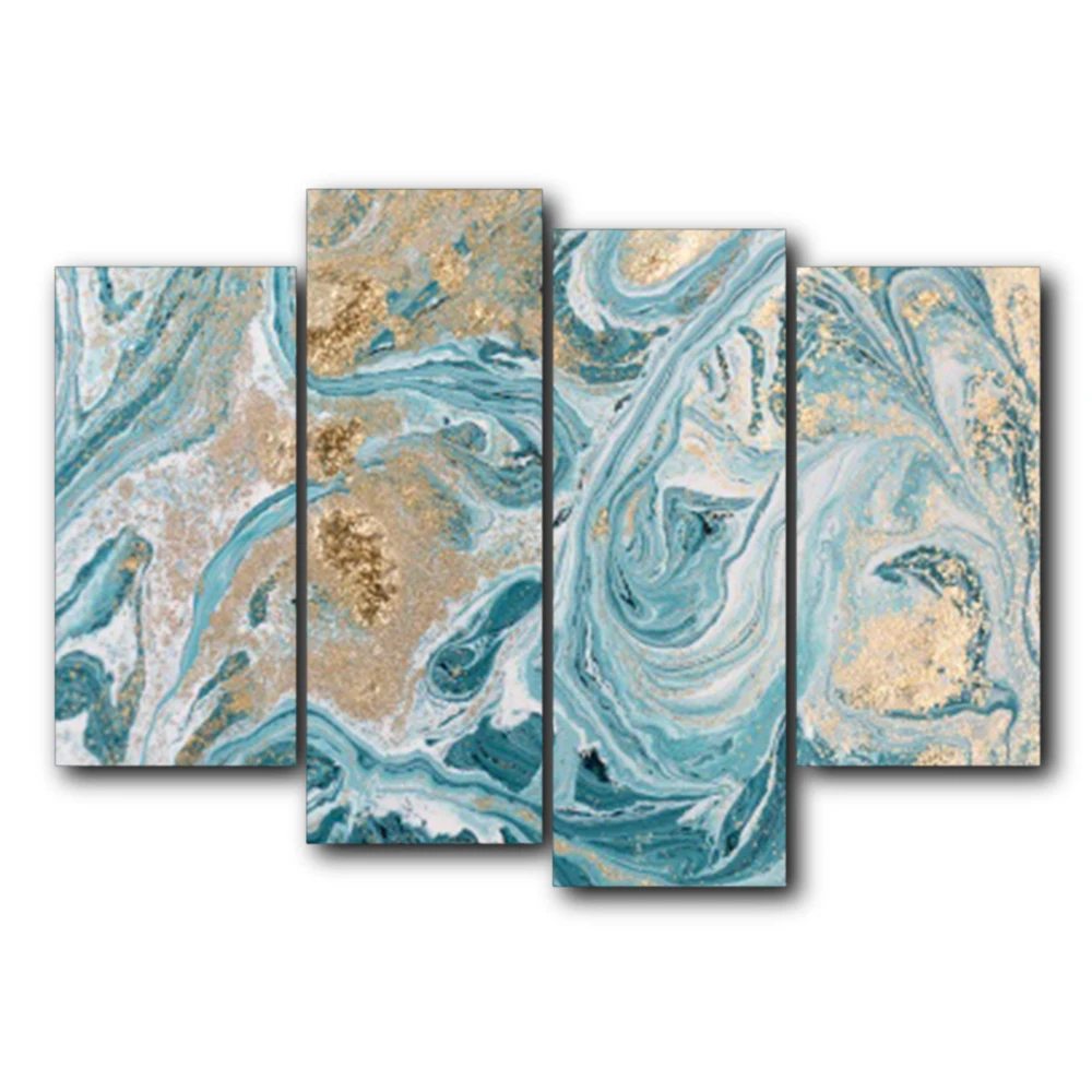 Laeacco Messy Watercolor Canvas Prints Home Decoration Wall Art Poster Pictures Oil Painting For Living Room Bedroom No Frame | Дом и сад