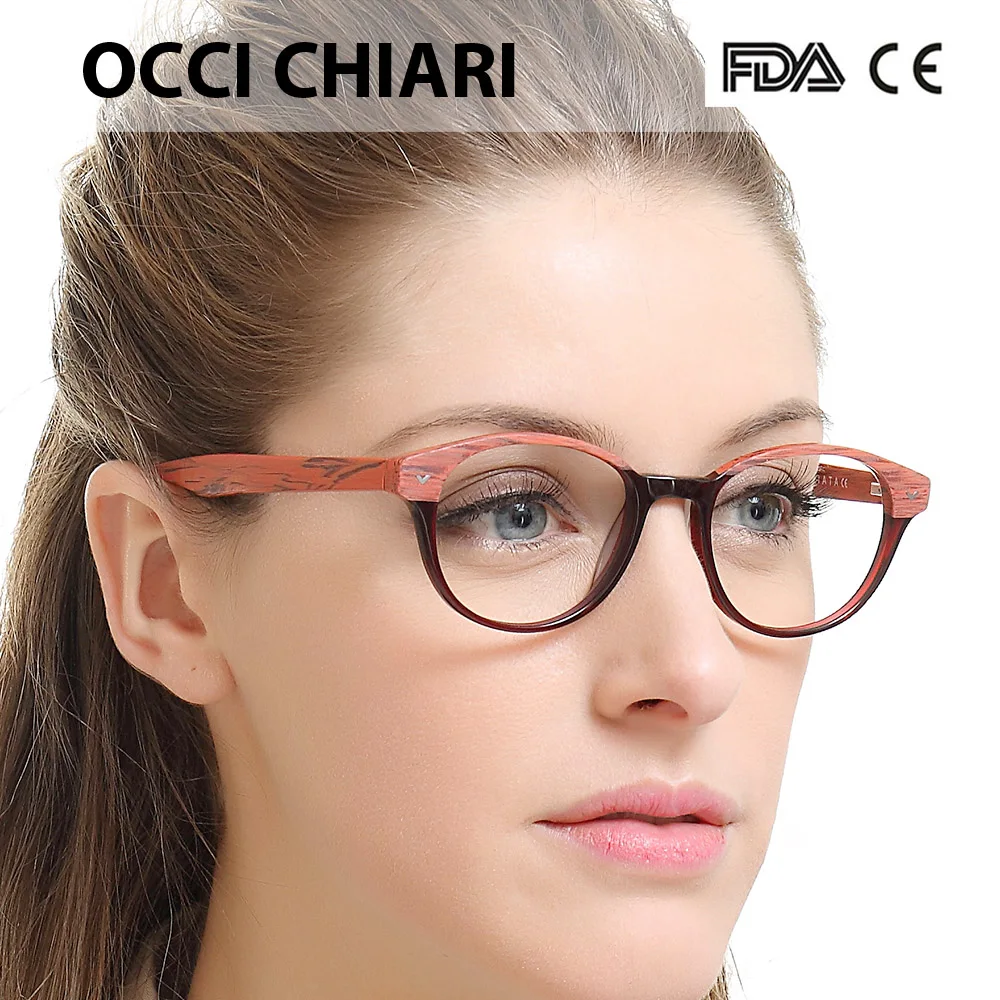 Оправа для оптических очков для женщин, фирменный дизайн, винтажные круглые ацетатные очки с полной оправой, оправа для очков, весенние петли, розовые W-CAPRA