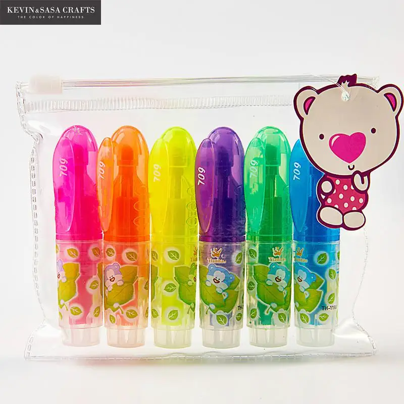

6Pcs/Set Marker Pen Stationery School Supplies Ink Pen School Stationery Office Suppliers Kids Gift School Mini Marker Pen Set