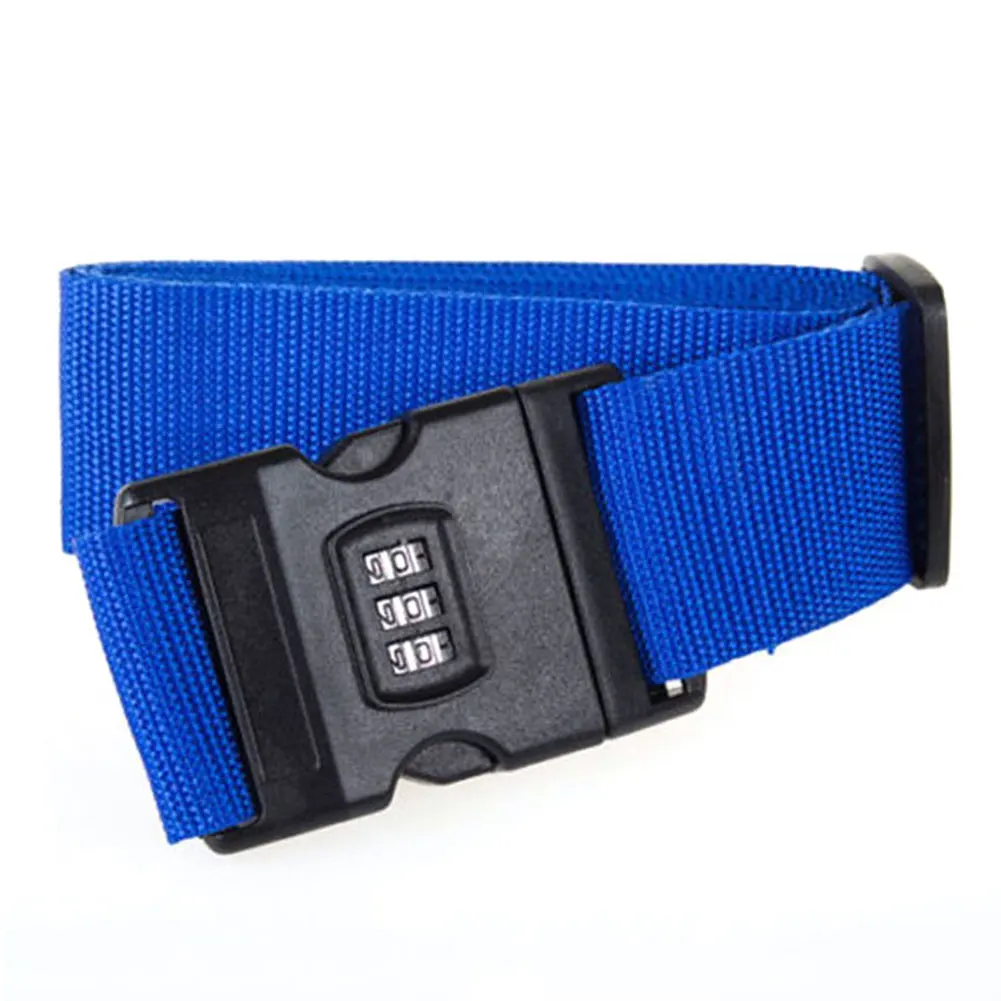 

Adjustable Safety Belt Luggage Strap Cross Belt Packing Travel Suitcase Nylon 3 Digits Password Lock Buckle Baggage Belts #18