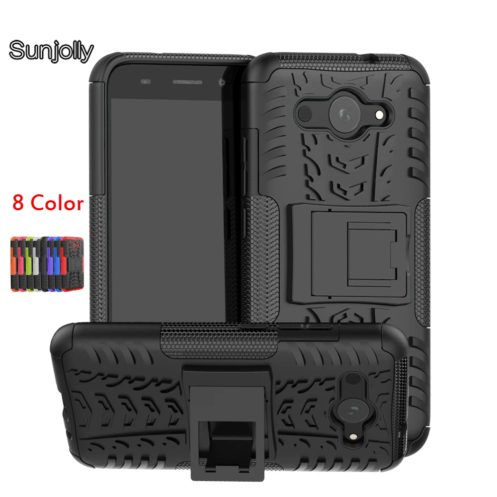 

Sunjolly Shock Proof Hybrid TPU Silicone + Hard PC Phone Case coque for Huawei Y3 2017 MT6737M CRO-L02 / Y3 2018 Cover Bag Shell