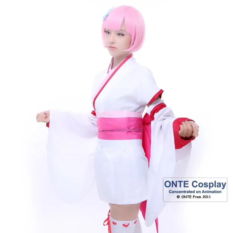 Re:Zero kara Hajimeru Isekai Seikatsu RAM / REM Young Кимоно костюмы косплей Женский Халат пальто для
