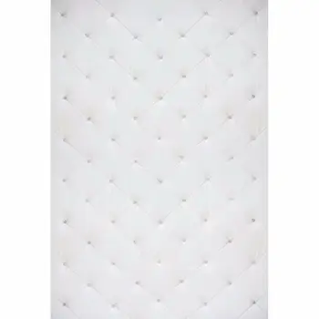 

Bed White Headboard Tufted photography studio background Vinyl cloth High quality Computer printed party backdrops