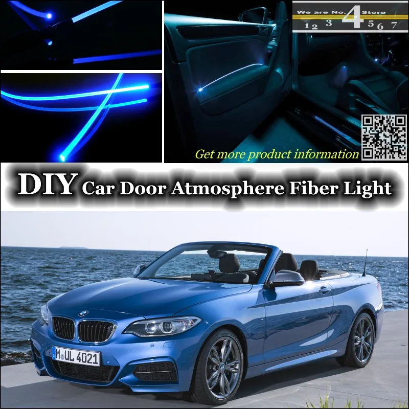Внутренний светильник окружающей среды для настройки атмосферного волоконно-оптического диапазона светильник s для BMW 2 F22 F45 внутренняя дверная панель Освещение не EL светильник