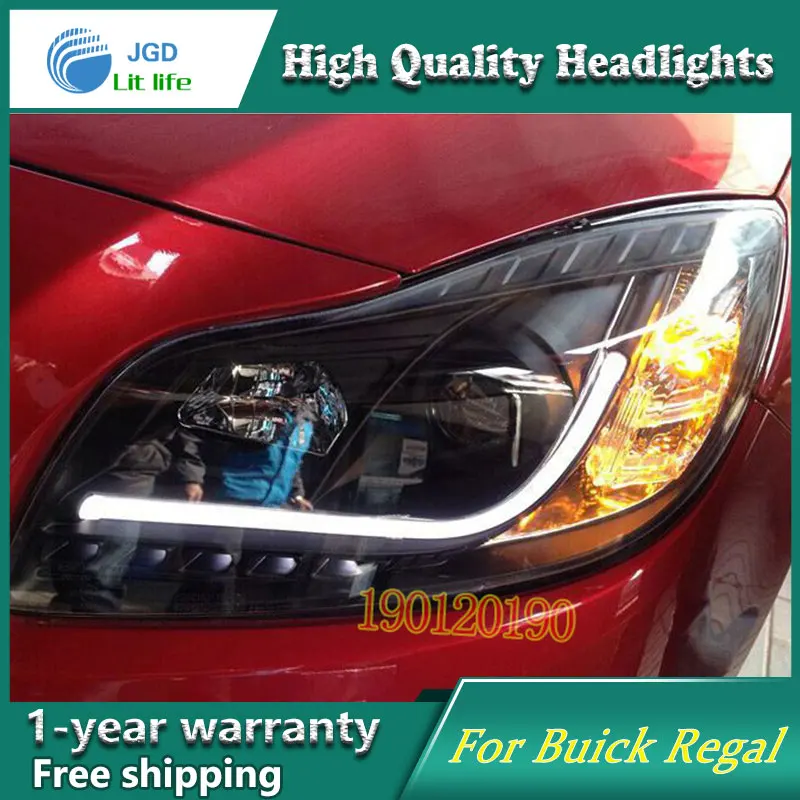Brand New Styling for Buick Regal LED Headlight 2009 2013 Headlight Bi Xenon Head Lamp LED DRL