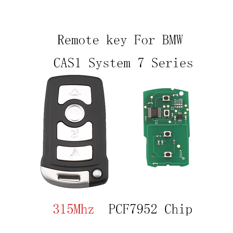 

315Mhz 4Buttons Remote key For BMW CAS1 System For BMW 7 Series E65 E66 E38 E39 PCF7952 Chip Original key