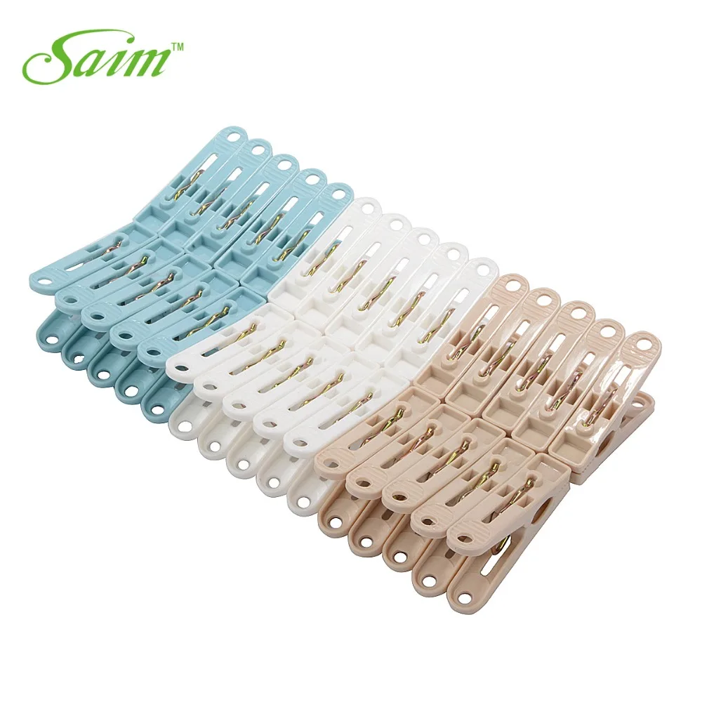 

30PCS/Set Plastic Clothespins Laundry Clothes Pins Large Spring Regular Size Home Quilt Clip Clothes-Pegs Plastic ClipClothespin