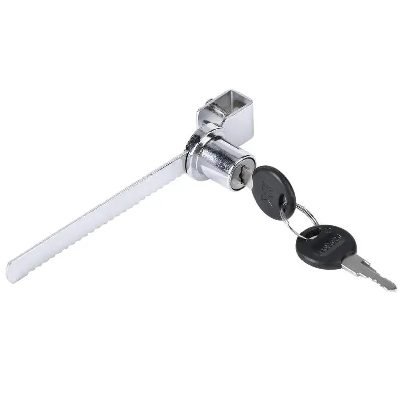 

Sliding Window Glass Cabinet Lock Hasps Latch with Key for Mobile Showcase Display Case Furniture Hardware Locks