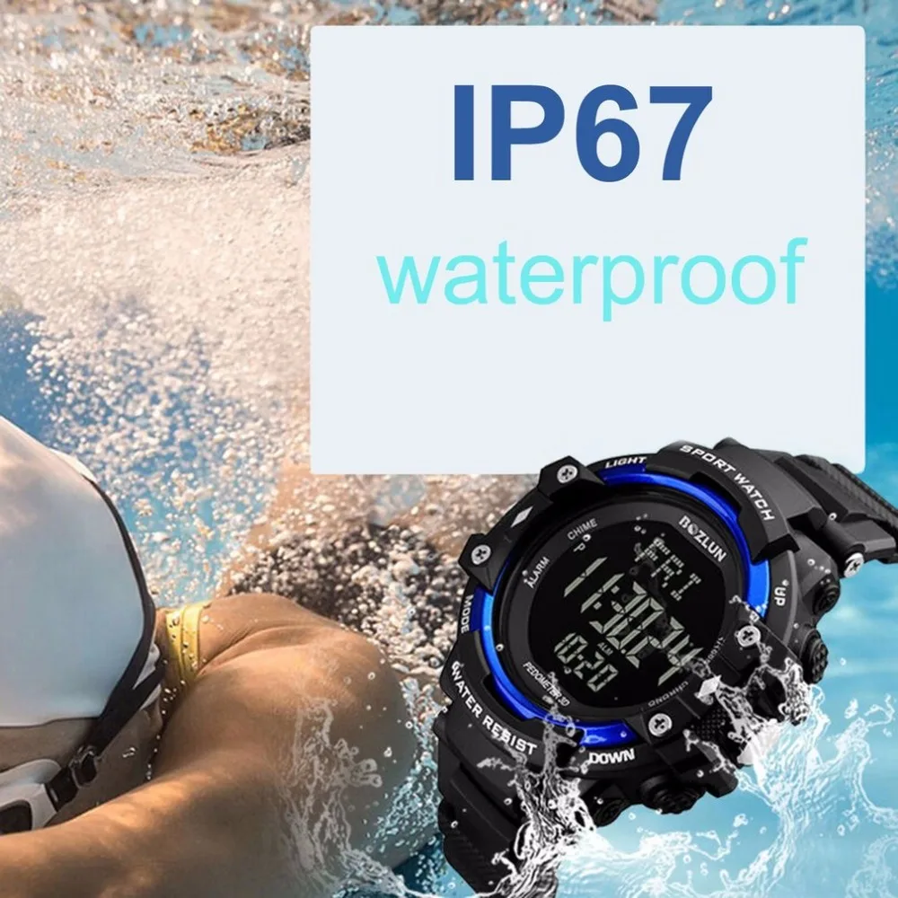 

ST02 Men's watch Outdoor Sport Smart Watch Digital Clock Pedometer Calorie Tracker Health Sleep Wristwatch Watches reloj relogio