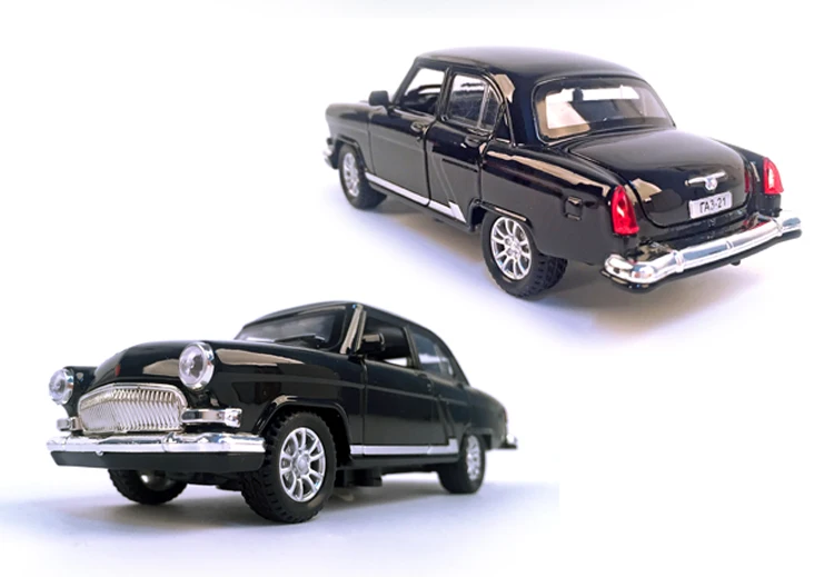 Diecast автомобиль Волга GAZ-21 1:32 Масштаб Винтаж Классика сплав модель автомобиля коллекционная игрушка тянуть назад автомобиль со звуком и