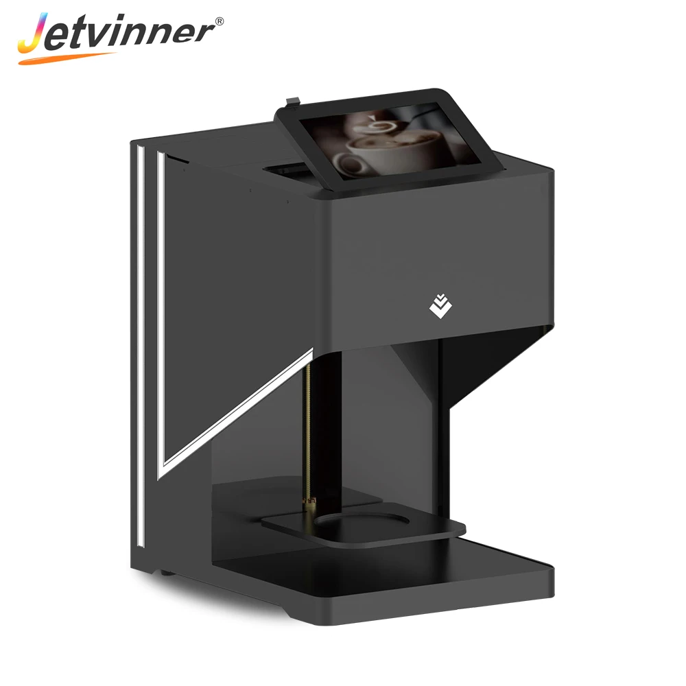 Jetvinner 3 D Digtal Kaffee Drucker Inkjet Selfie Print Maschine Lebensmittel Drucker für Kaffee, Spät, Milch Tee, kuchen, Brot, Cookie Jetvinner 3 D Digtal Kaffee Drucker Inkjet Selfie Print Maschine Lebensmittel Drucker für Kaffee, Spät, Milch Tee, kuchen, Brot, Cookie