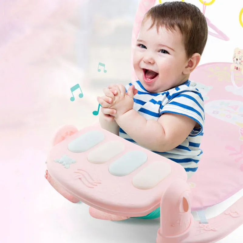 Ceny Mata do zabawy dla dzieci 3 w 1Baby Gym zabawki miękkie oświetlenie grzechotki zabawki muzyczne dla niemowląt zabawki edukacyjne grać na pianinie Gym prezenty dla dzieci