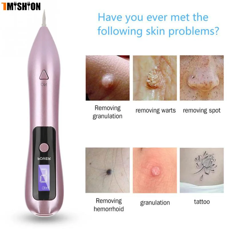 

9 level LCD Face Skin Dark Spot Remover Mole Tattoo Removal Laser Plasma Pen Machine Facial Freckle Tag Wart Removal Beauty Care