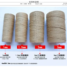 1-6 мм Juta Naturale Spago di Juta Corda di Canapa Corda di Nozze подарочные упаковочные шнуры autore Discussione