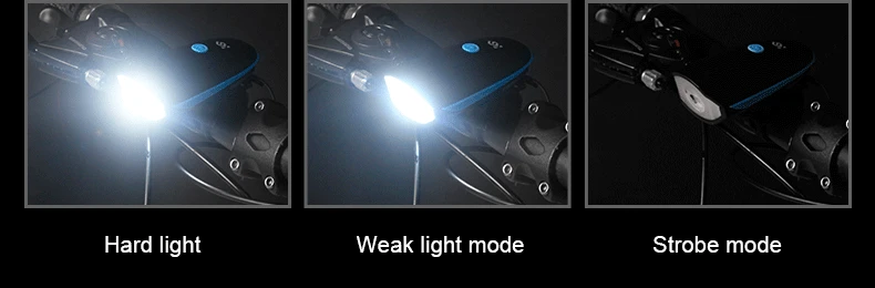 Excellent USB Rechargeable Mountain Bike Front Light with Electric Bell 140db Bicycle Horn Lights Headlight Cycling Horn MTB Bike Bell 28