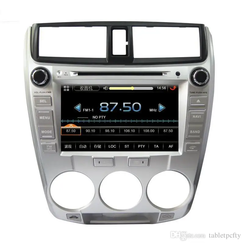 Sale 8" In-Dash Car DVD player with GPS(optional),audio Radio stereo,BT/TV,car multimedia headunit for Honda City 2008 2009 2010 2011 4