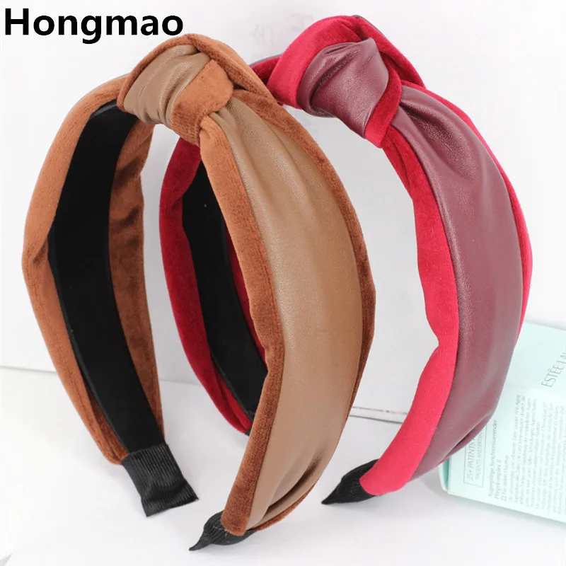 Harga 2018 Musim Semi New Fashion Top Simpul Hairband G Kulit dan Beludru Rajutan Bando Rambut Aksesoris Manis untuk Wanita Murah 2018 Musim Semi New Fashion Top Simpul Hairband G Kulit dan Beludru Rajutan Bando Rambut Aksesoris Manis untuk Wanita