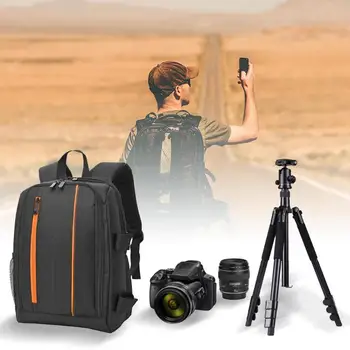 

Waterproof Functional DSLR Backpack Camera Video Bag Scratch-proof Camera Computer Shoulder Bag S for Nikon Canon New Arrival