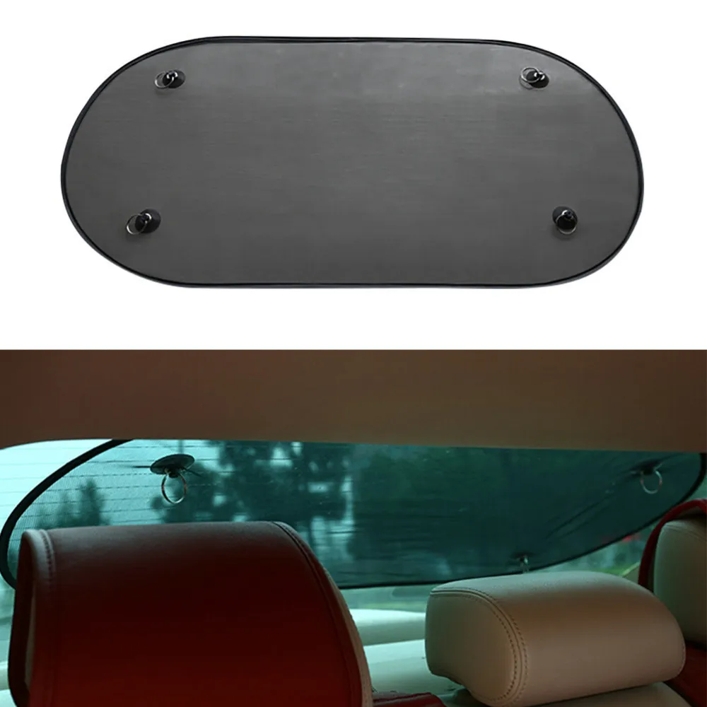 

Single Piece Sun Visor Screen Sunshade Car Curtain Mesh Nylon Car Rear Window Sunshade With Powerful Suction Cup Automobile
