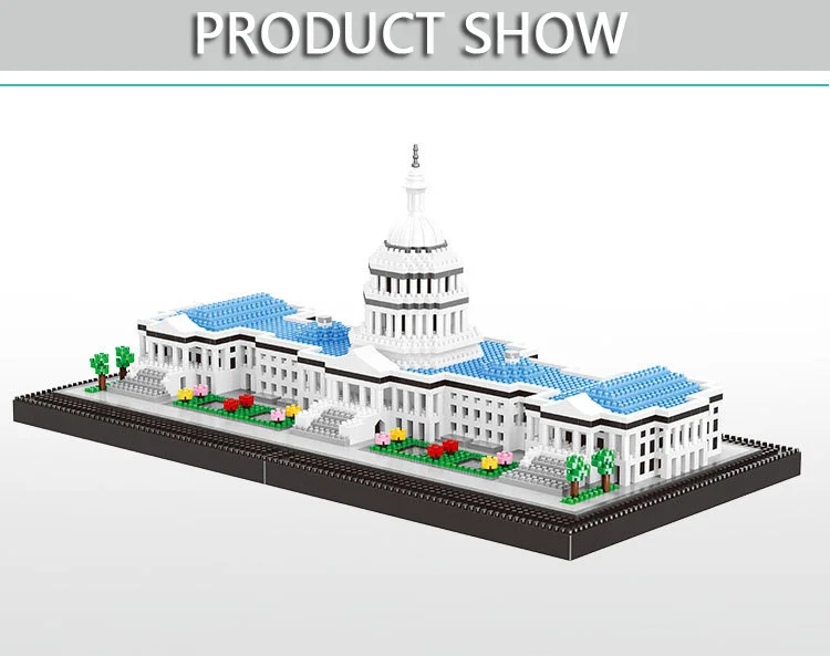 Yant Жуэ DIY 14+ 3D Конструкторы мир архитектура Capitol 3100 шт. дети строительство подарок высокое качество сращивающая игрушка на день рождения