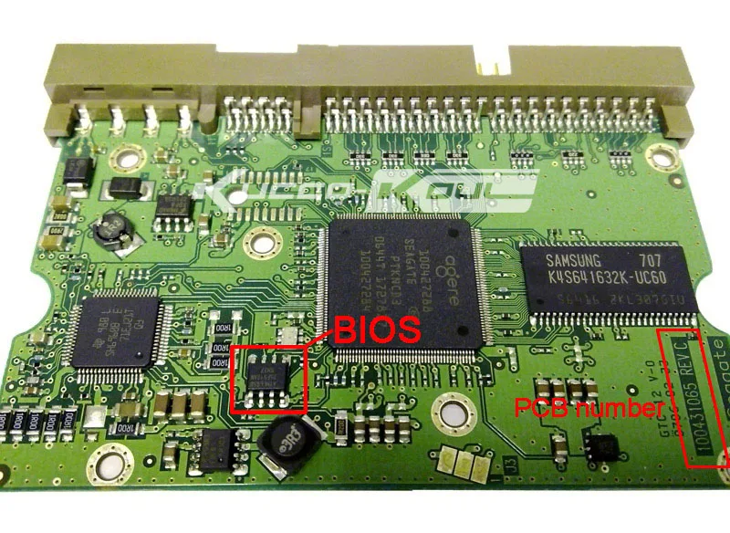 Seagate hard drive circuit board number ST 100435196
