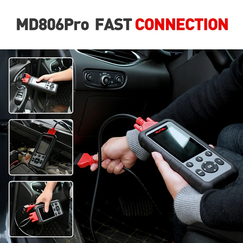 Autel MaxiDiag MD806& MD806 Pro OBD2 автомобиля автомобильный диагностический инструмент OBD 2 Авто диагностический сканер полный Системы диагностики PK MD802 MD805