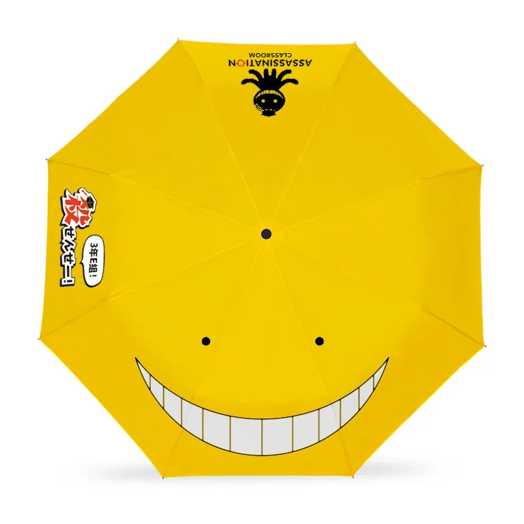 

Japanese Anime Folding umbrellas Assassination Classroom/One Piece/Naruto/Totoro/miku Umbrellas