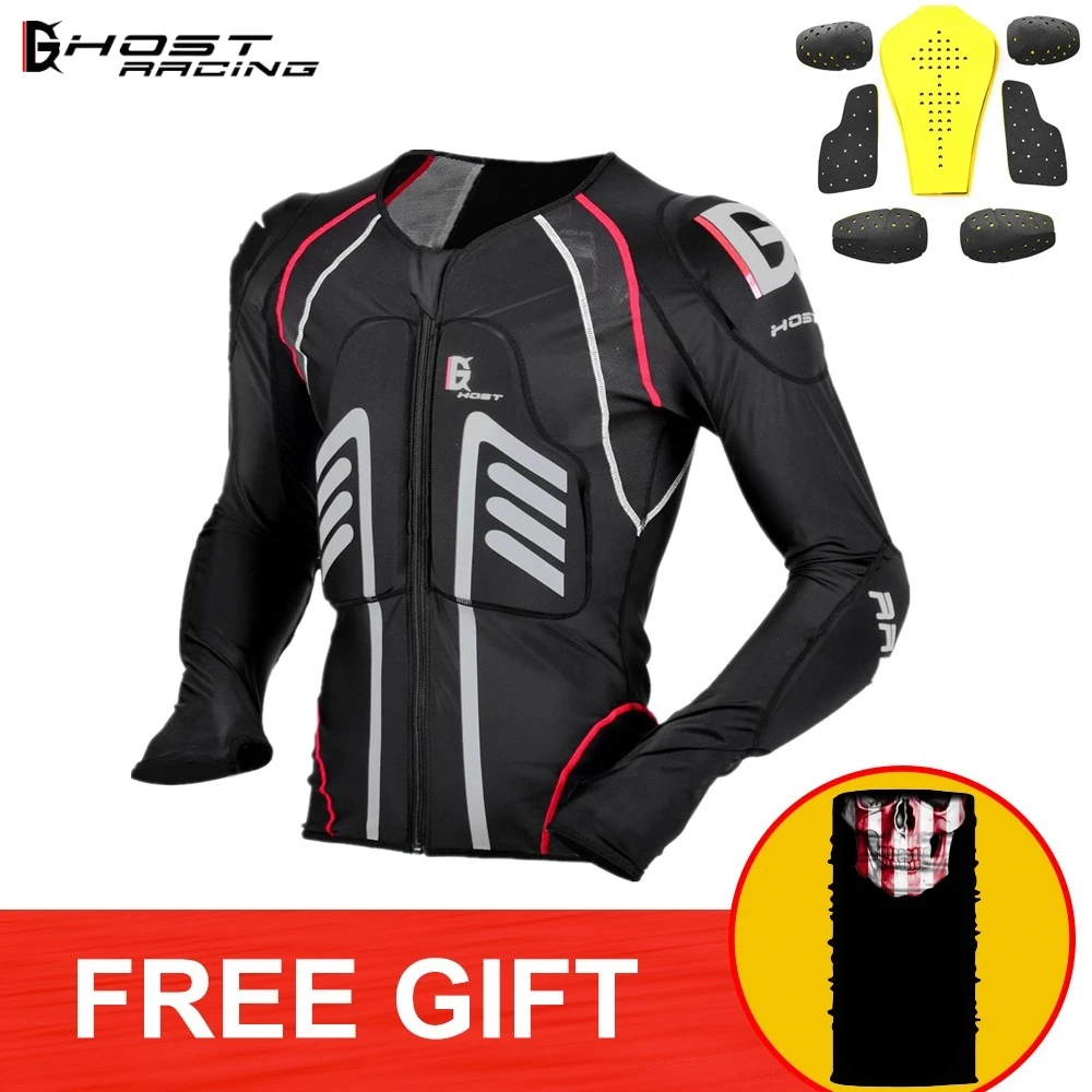 GHOST RACING мотоциклетная куртка гоночная Защитная мотокросса внедорожная Экипировка Защитная Броня Мото куртка MTB защитная одежда