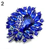 Bluelans женские банкетные вечерние Броши с голубым прозрачным горным хрусталем бабочка булавка Br - Окраска металла: Sapphire Blue