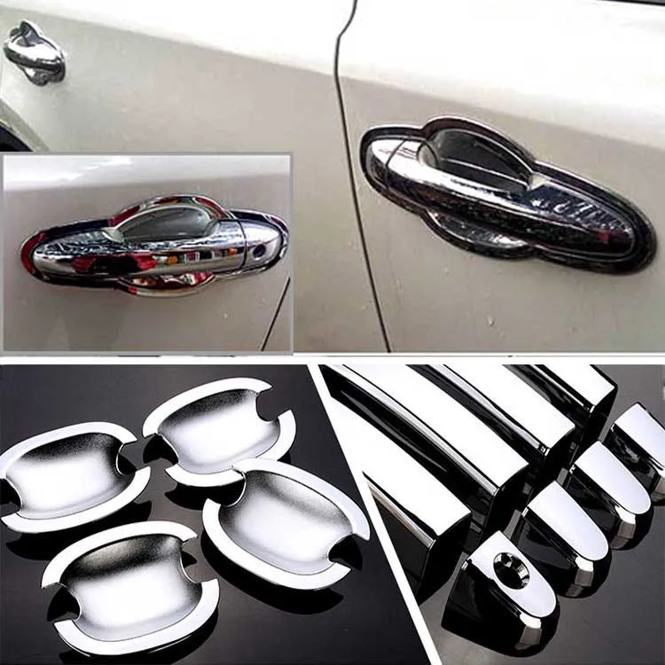 

High-quality For Toyota RAV4 2014-2016 ABS Car Styling Chrome Side Door Handle Cover and Door Bowl Cover