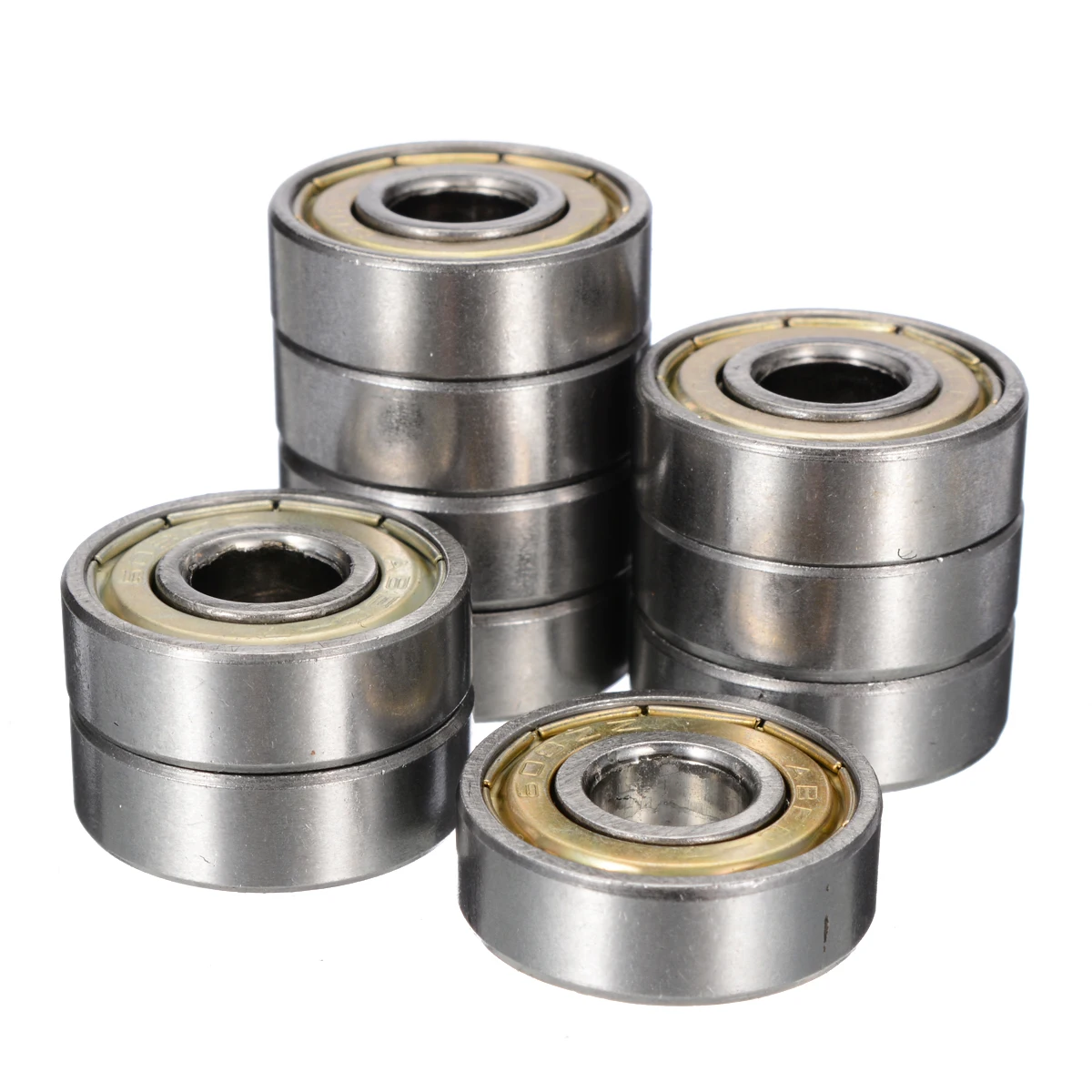 10Pcs/Lot 608ZZ Miniature Bearing Metal Shielded Ball Bearing High-Speed Bearings Durable 8x22mm